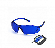 Профессиональные защитные очки для фотоэпиляции (IPL), элос и лазерной эпиляции (синие)